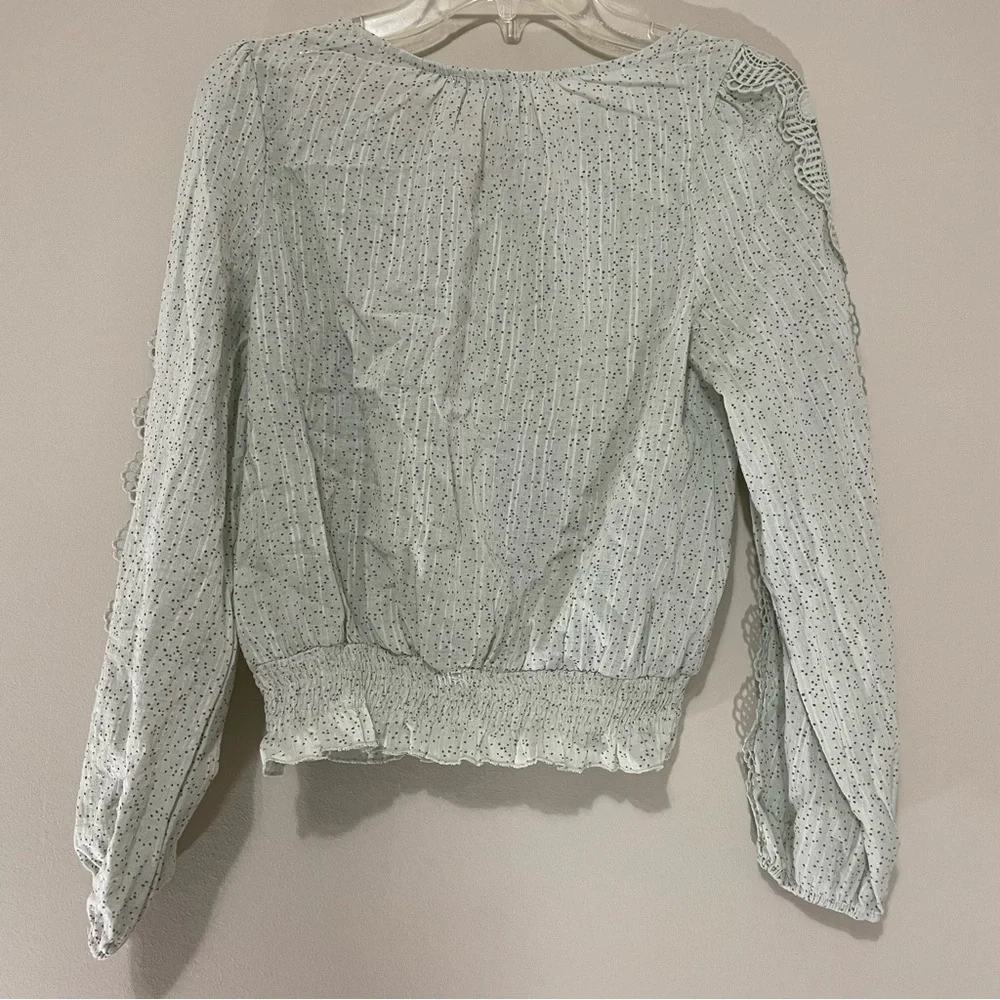 Mine Light/Mint Green Lace Long Sleeve Size S